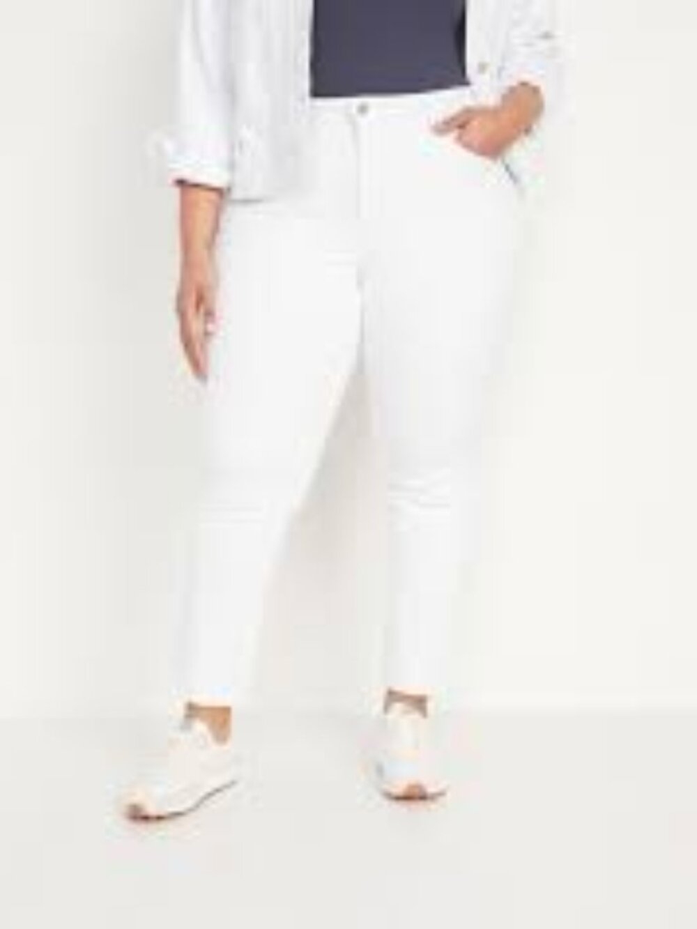 Old Navy Curvy High-Waisted OG Straight Ankle Jeans Size 22